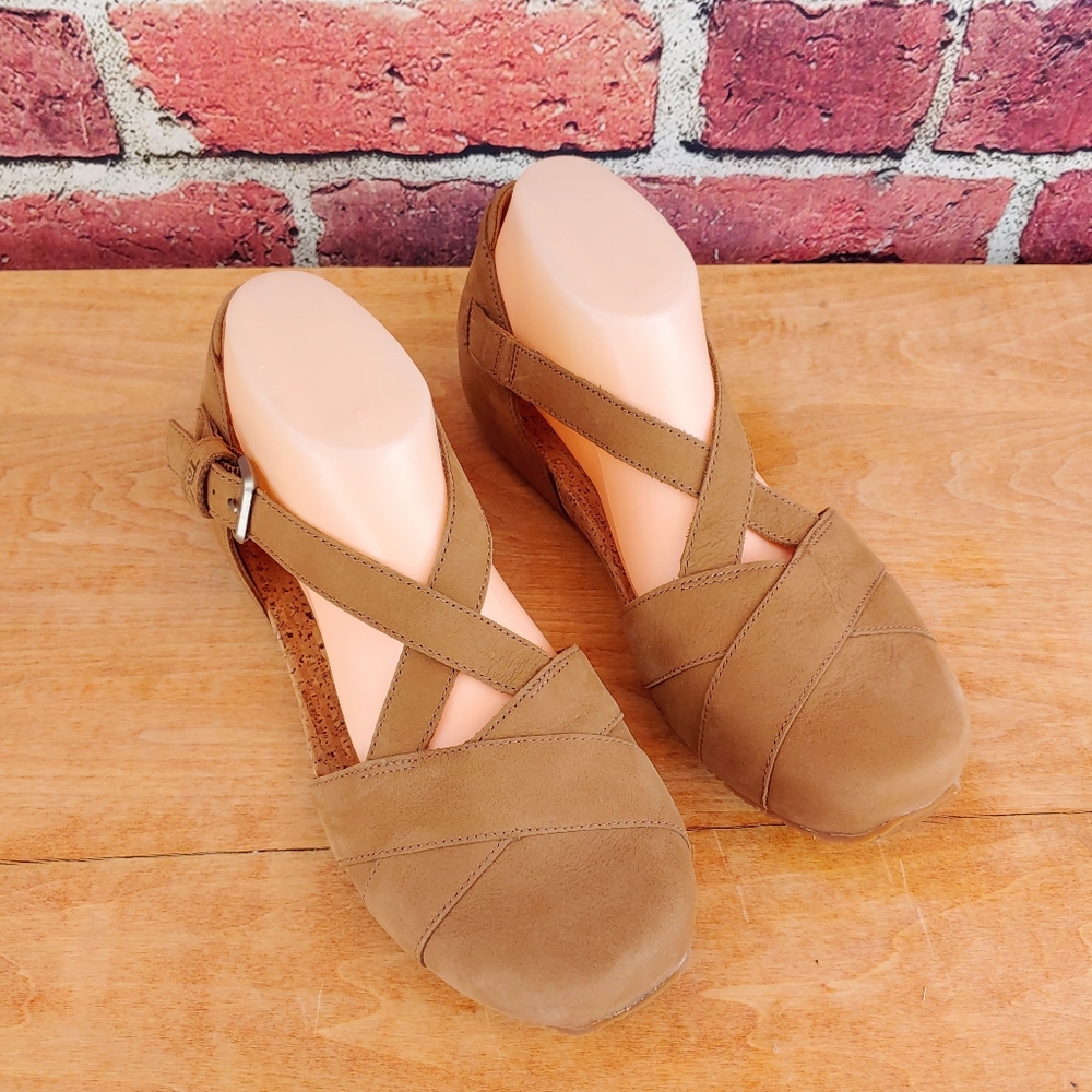 Teva Women's Mahonia Tan Leather Mary Janes, Size 9, New
